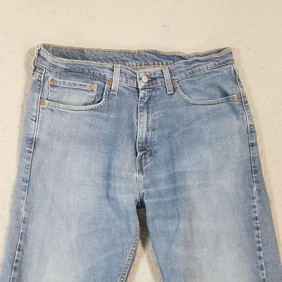 Levi's 505 jeans men's 36x26 regular fit blue stretch denim pants - Picture 2 of 13